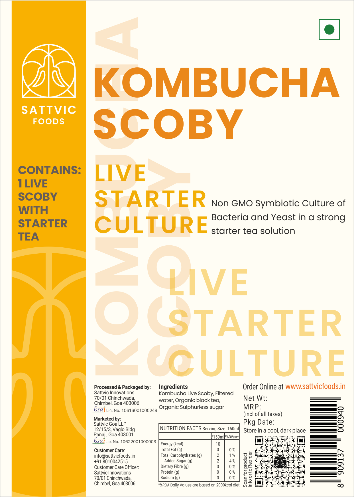 Kombucha Scoby | Live Starter Culture