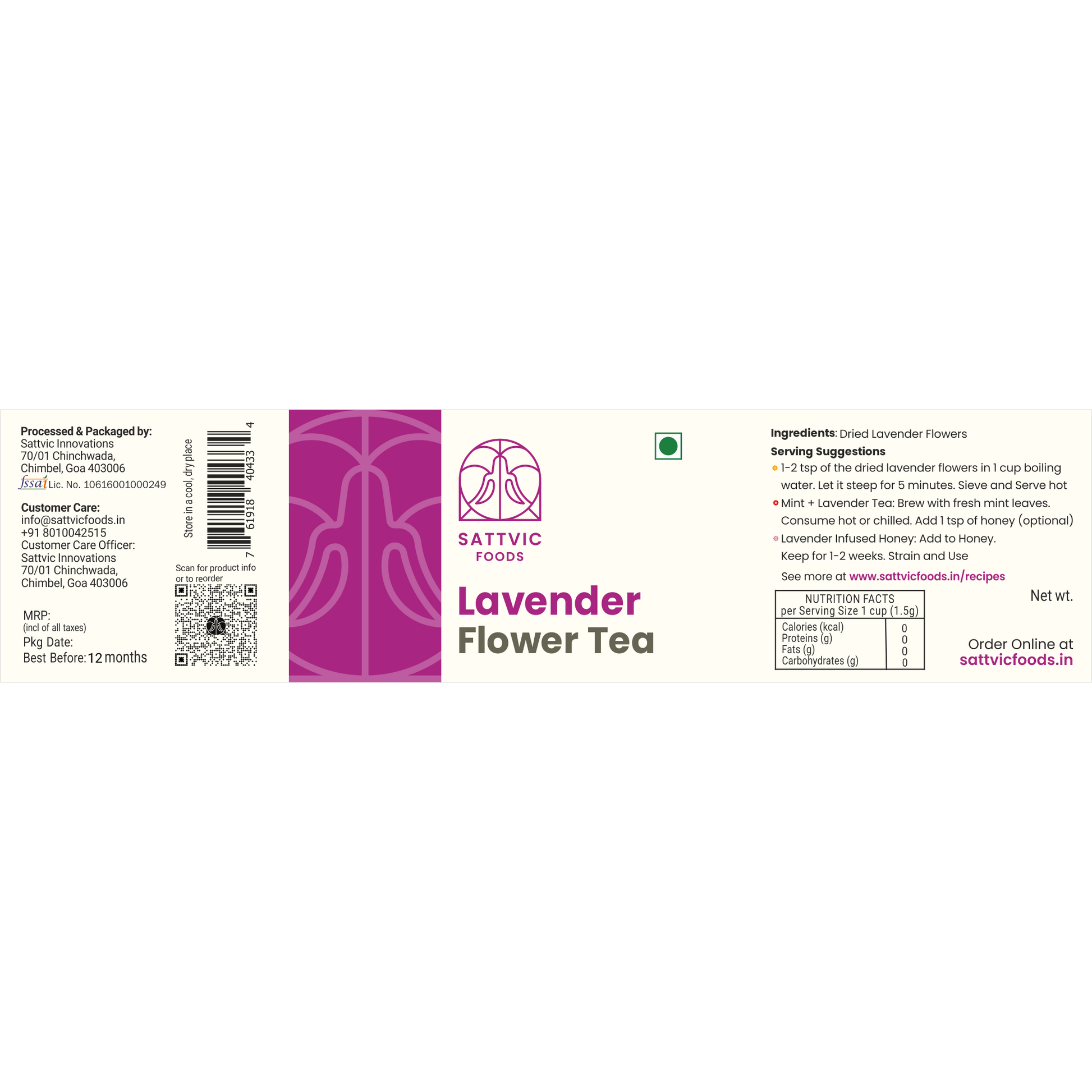 Lavender Flowers - Herbal Tea