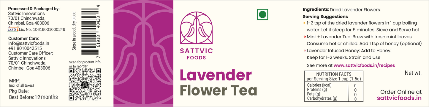 Lavender Flowers - Herbal Tea