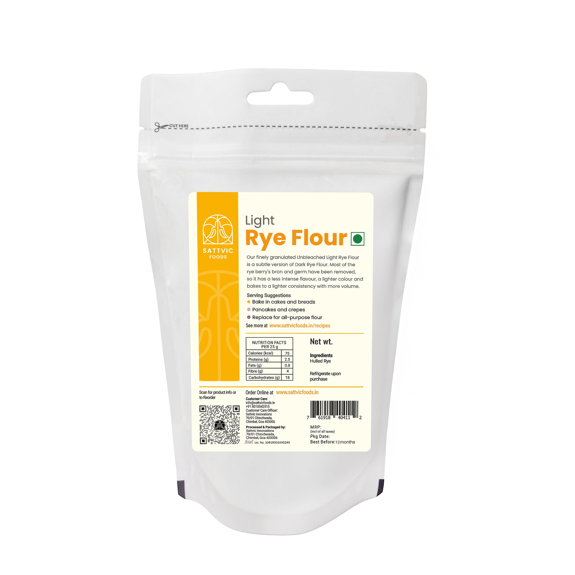Himalayan Rye Flour | Rich in Dietary Fibre