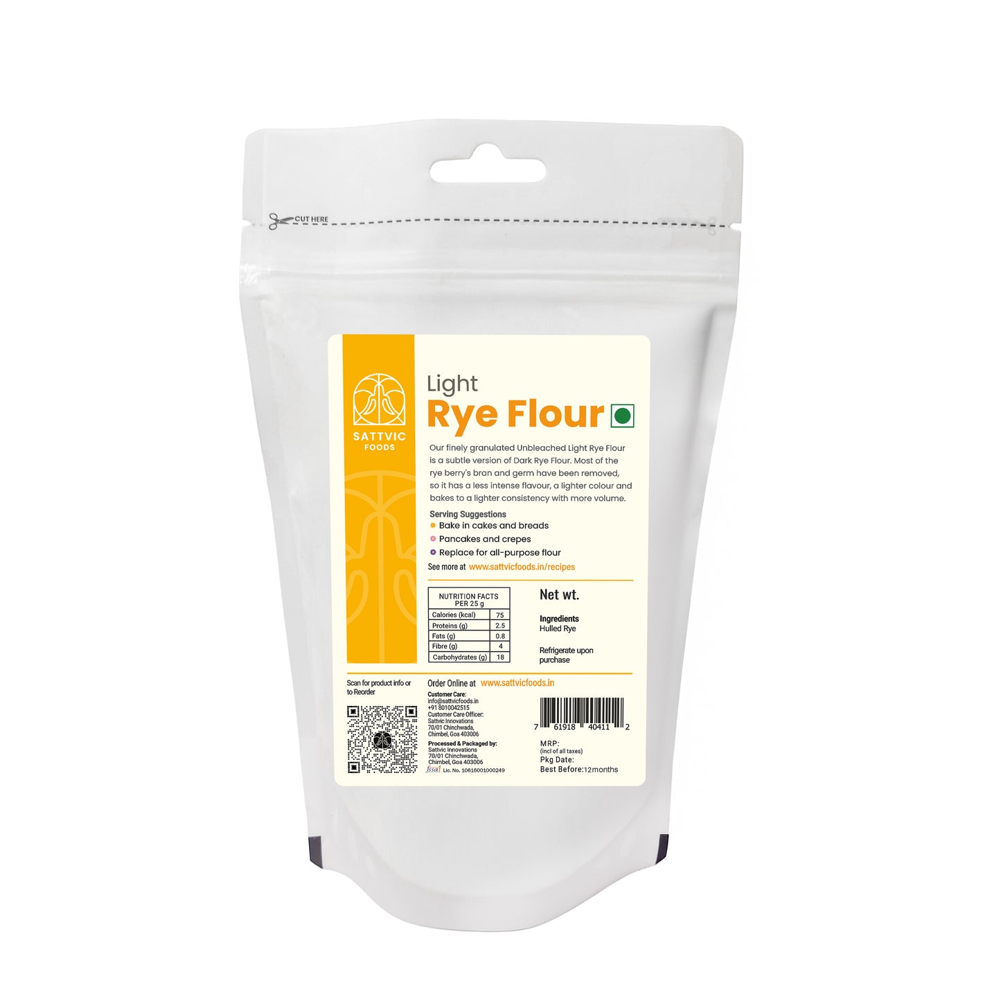 Himalayan Rye Flour | Rich in Dietary Fibre