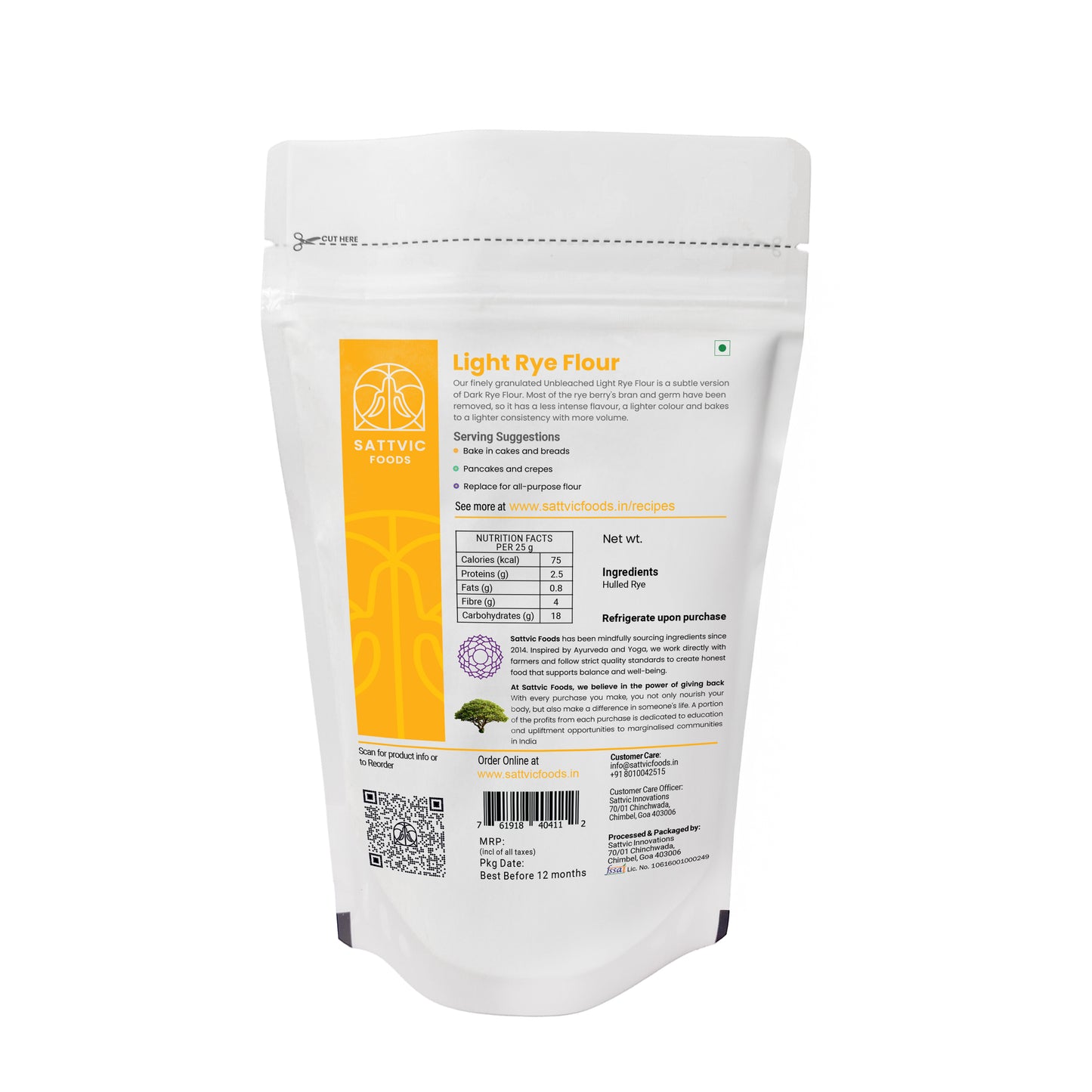 Himalayan Rye Flour | Rich in Dietary Fibre