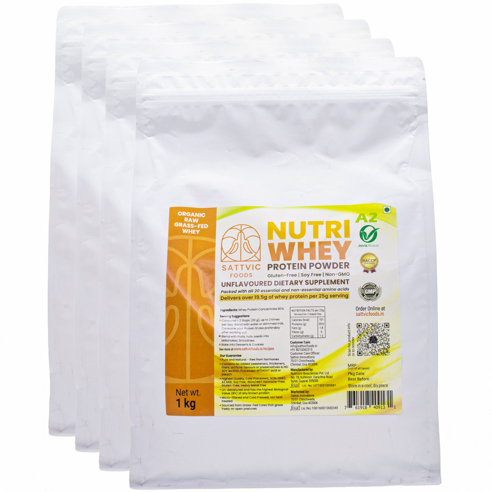 Organic A2 Whey Protein Concentrate 80%
