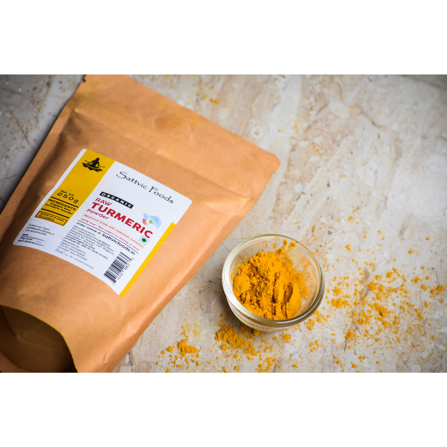 Organic Turmeric Powder Sattvic Foods