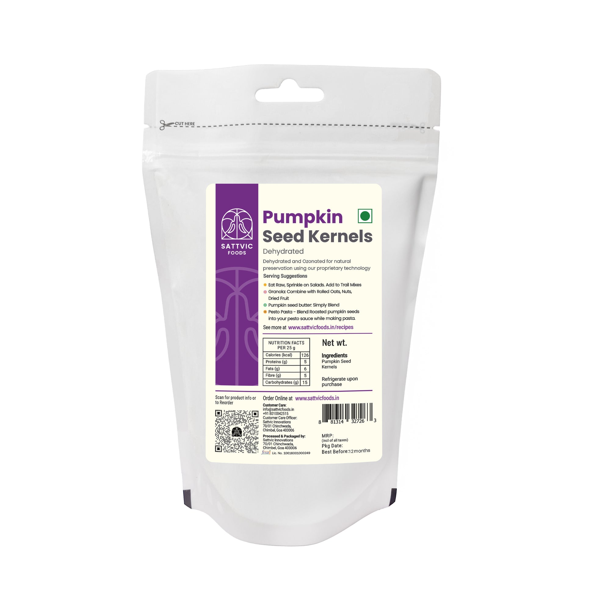 Green Pumpkin Seeds | Mineral-Rich | No Shell