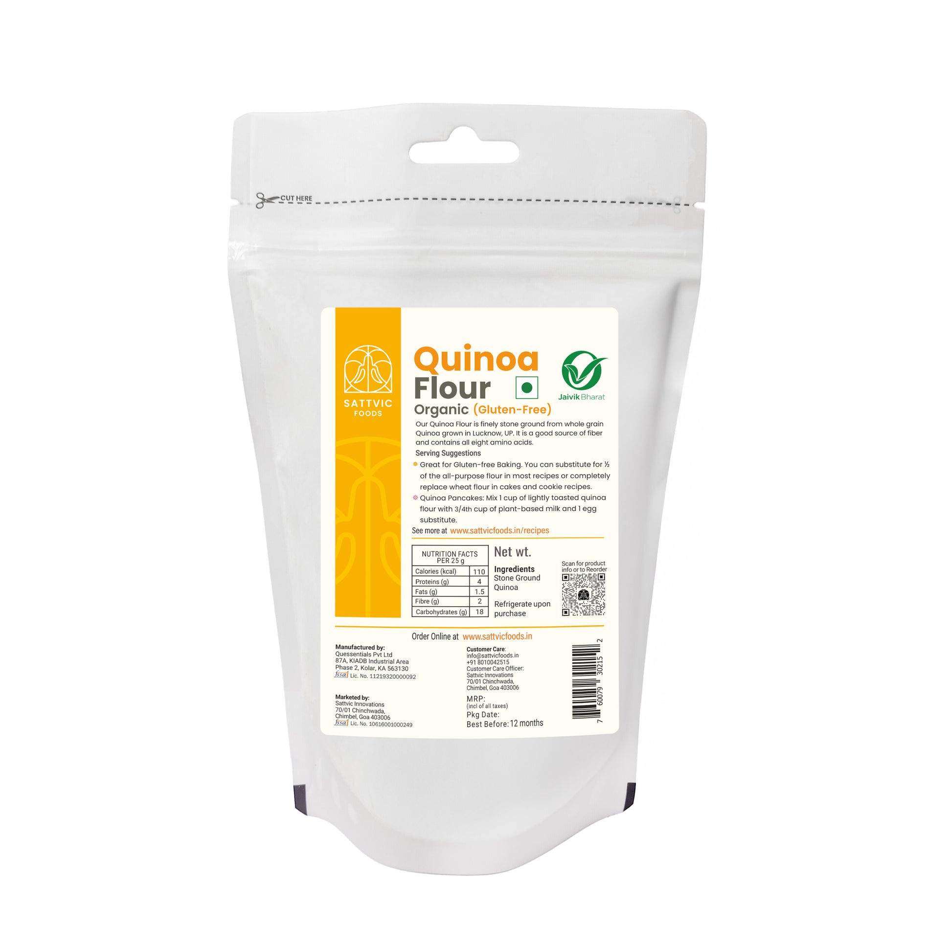 Quinoa Flour | Certified Organic & Gluten-free