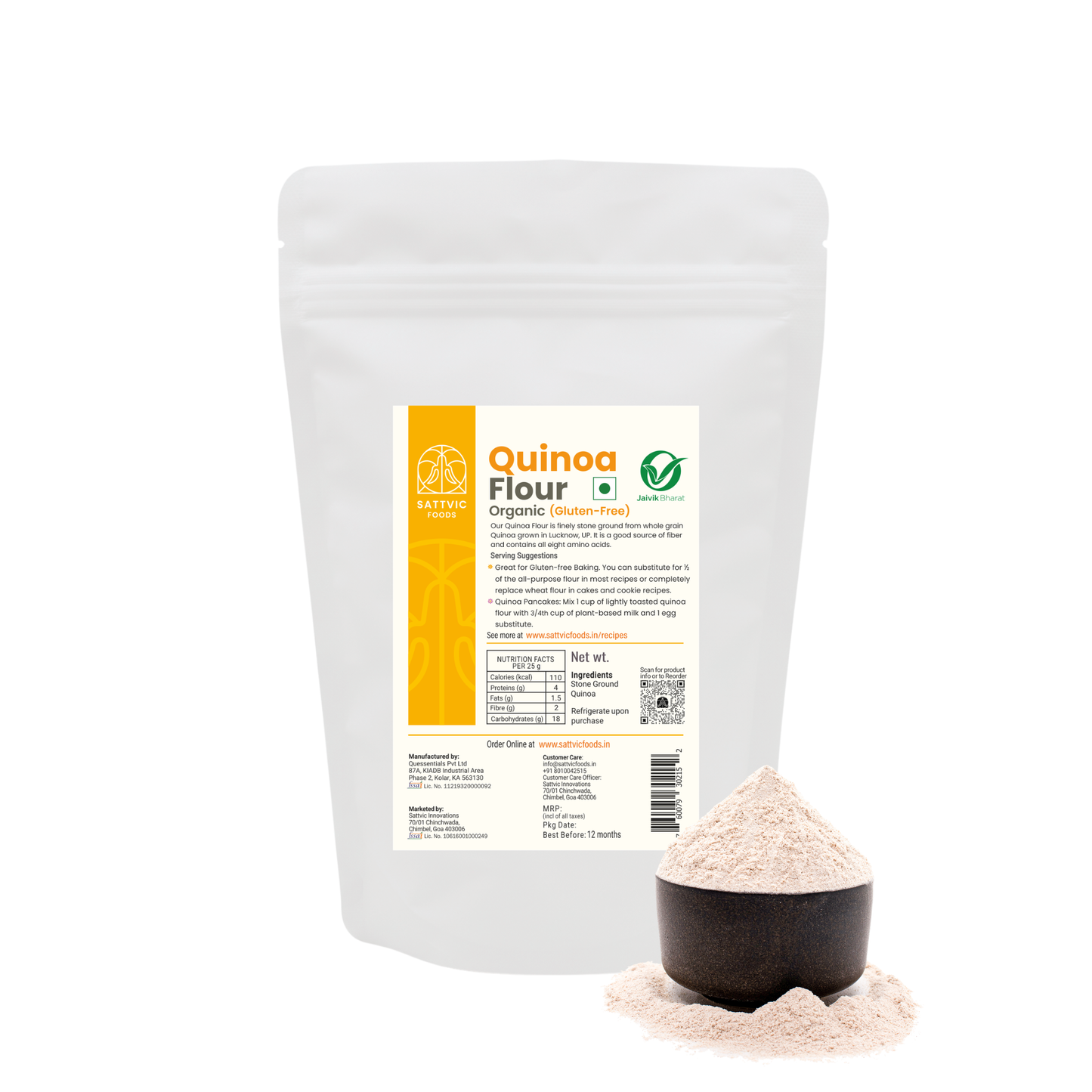 Quinoa Flour | Certified Organic & Gluten-free