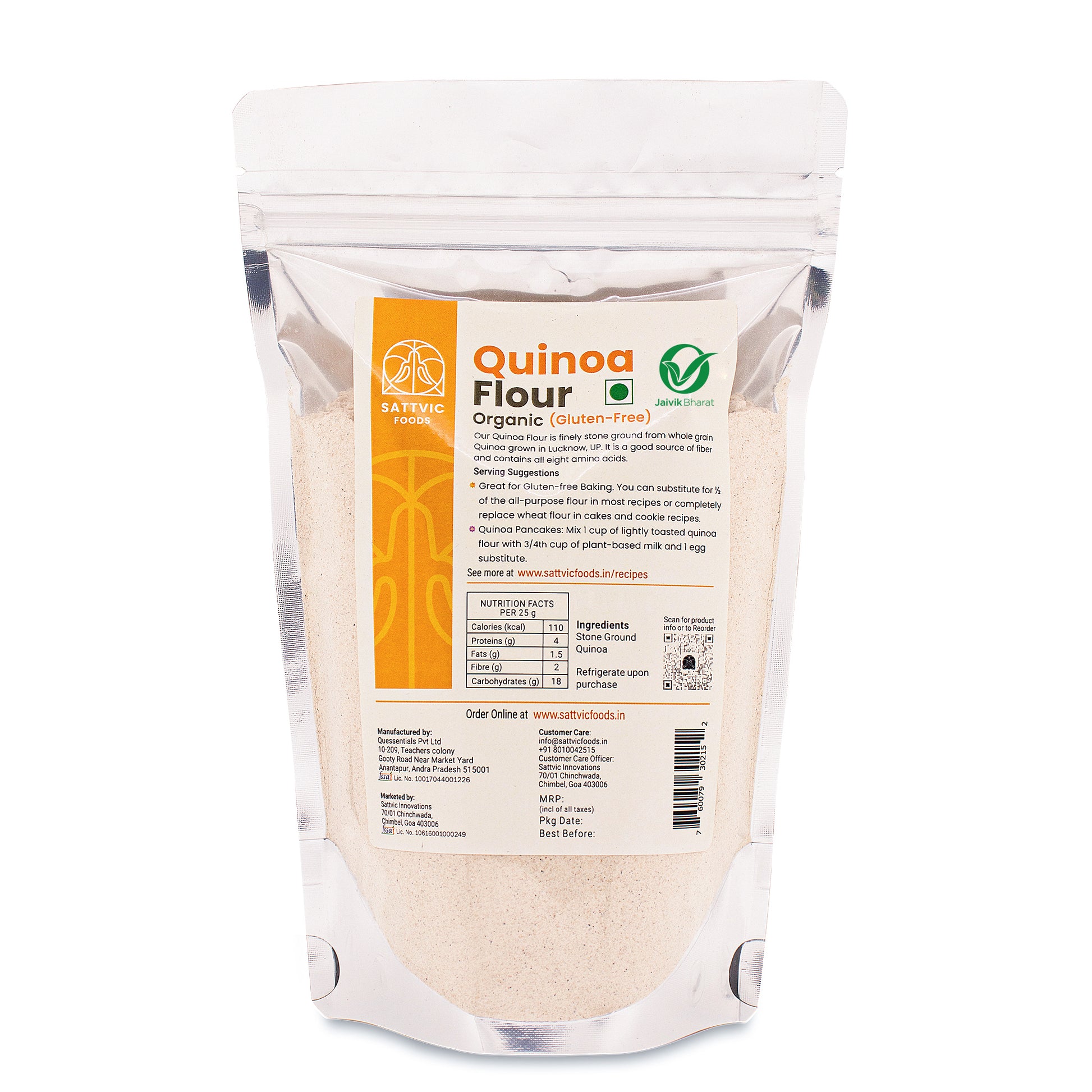 Quinoa Flour | Certified Organic & Gluten-free