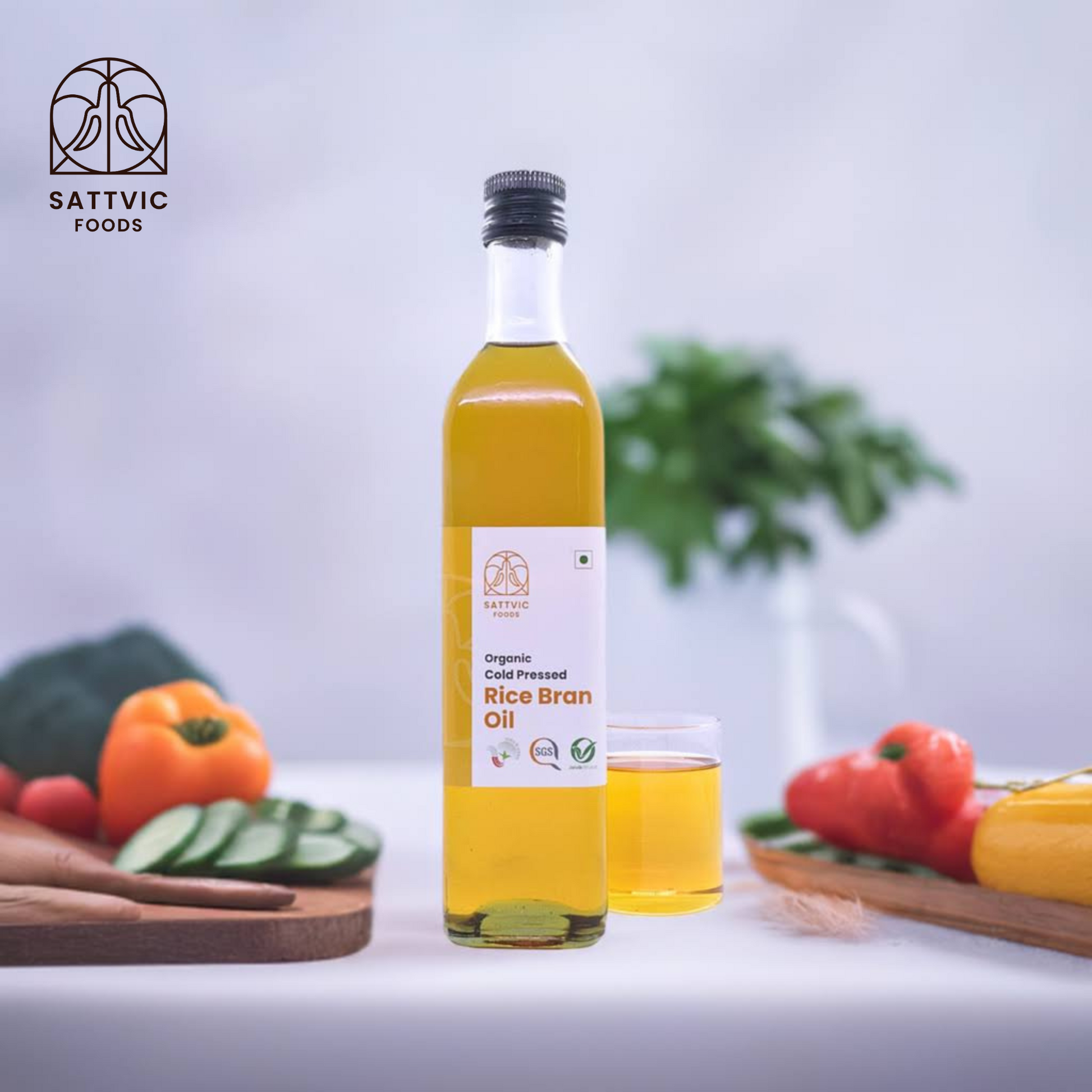 Rice Bran Oil | Organic and Cold-Pressed | Healthy Cooking Oil