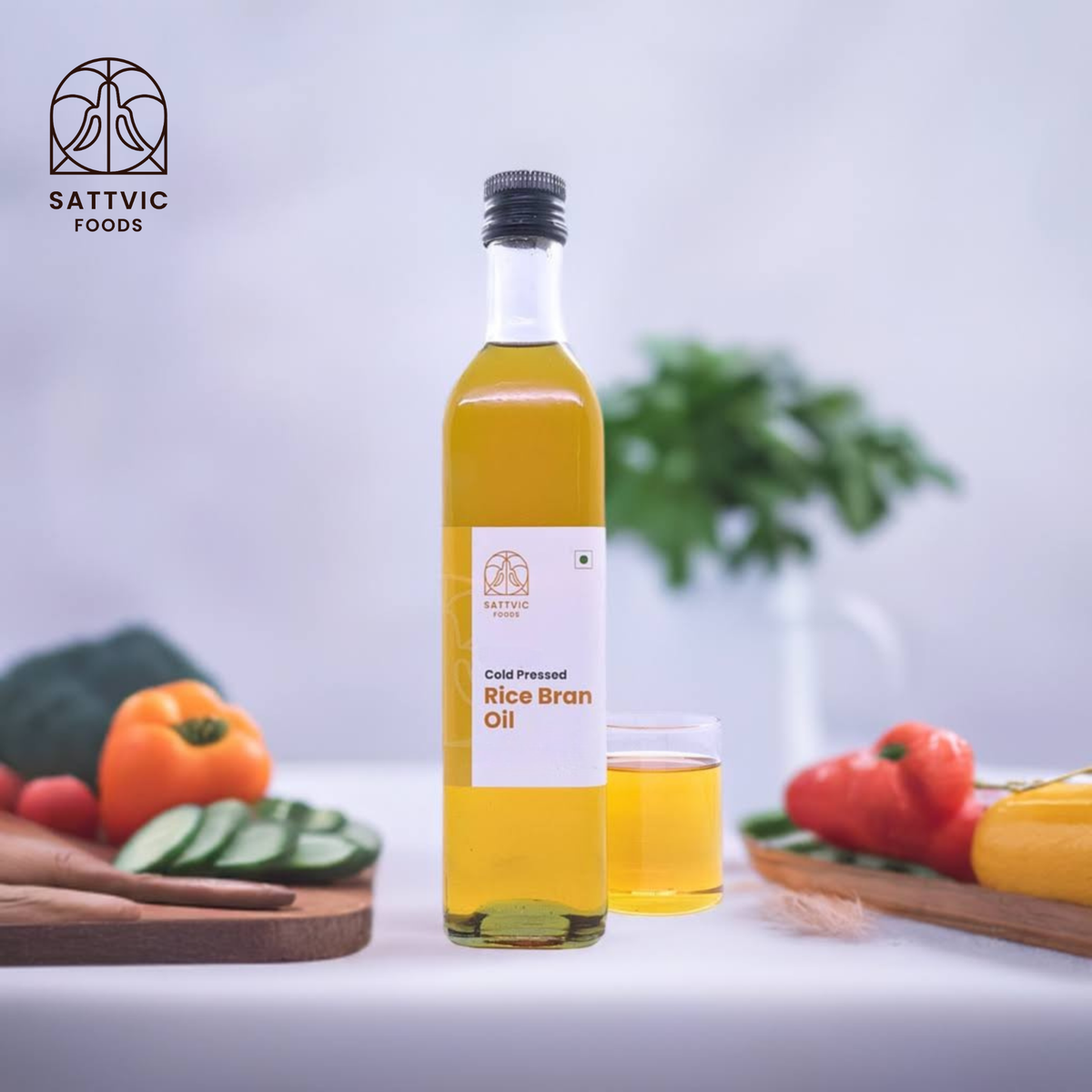 Presd Rice Rice Bran Oil | Cold-Pressed & Healthy Cooking Oil – Sattvic Foods