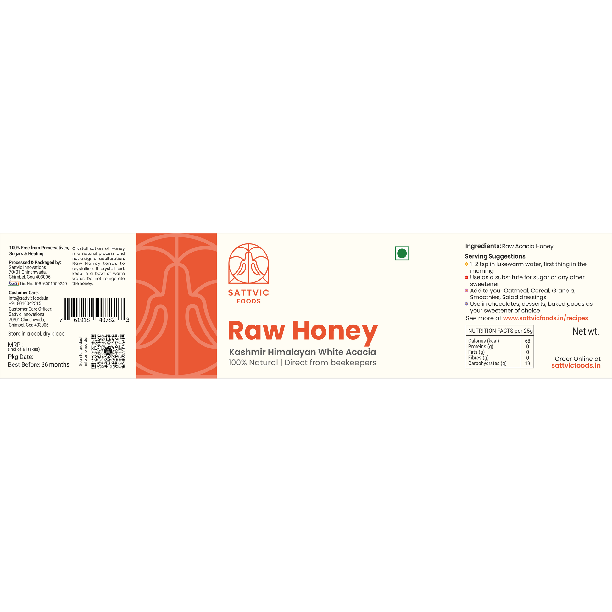 Raw Acacia Honey | Honey of Kashmir