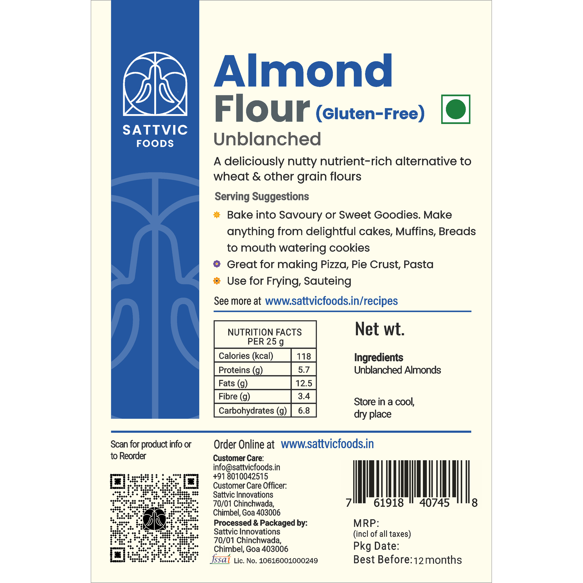 Unblanched Almond Flour | Gluten-Free & Protein-Rich