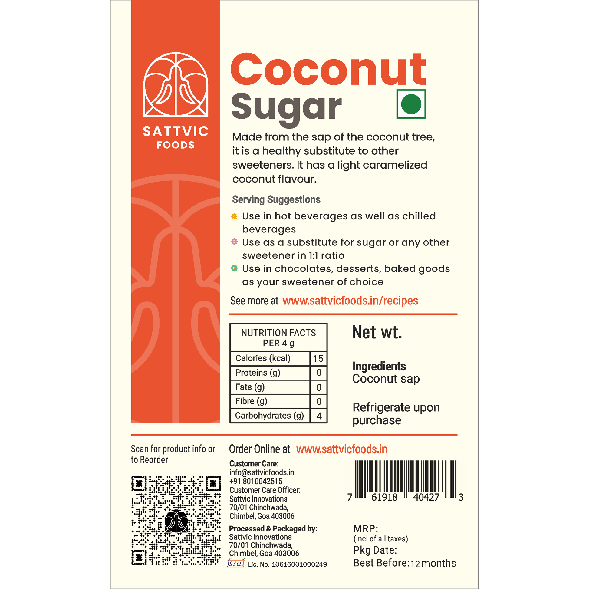 Coconut Sugar | Unrefined, Natural, Low-GI Sweetener