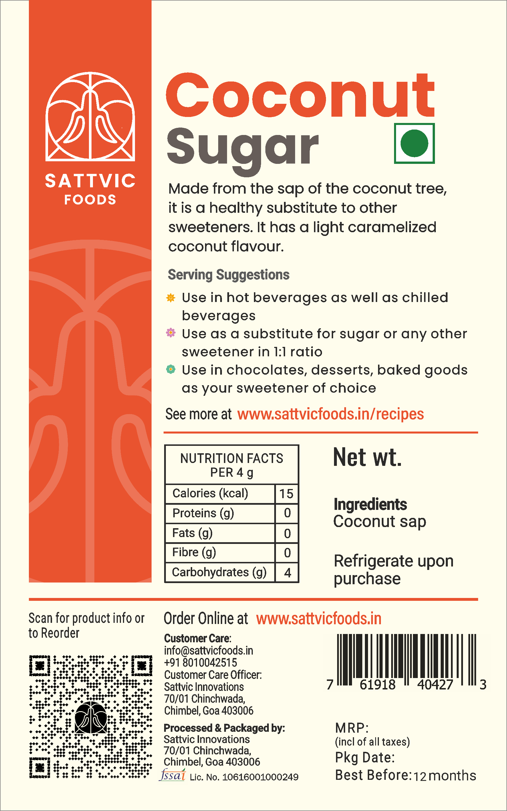 Coconut Sugar | Unrefined, Natural, Low-GI Sweetener