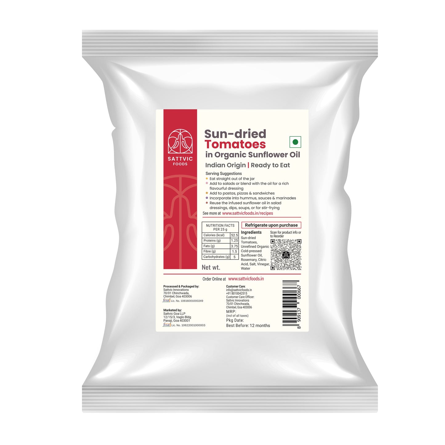Sun-Dried Tomatoes in Sunflower Oil | Ready to Eat