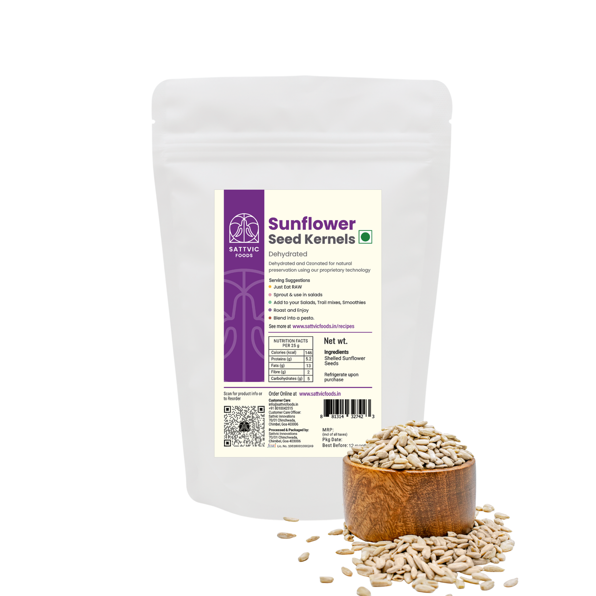 Raw Sunflower Seeds (No Shell)