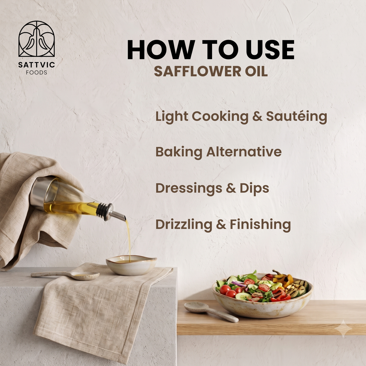 Safflower Oil | Cold-Pressed, Unrefined, NON-GMO