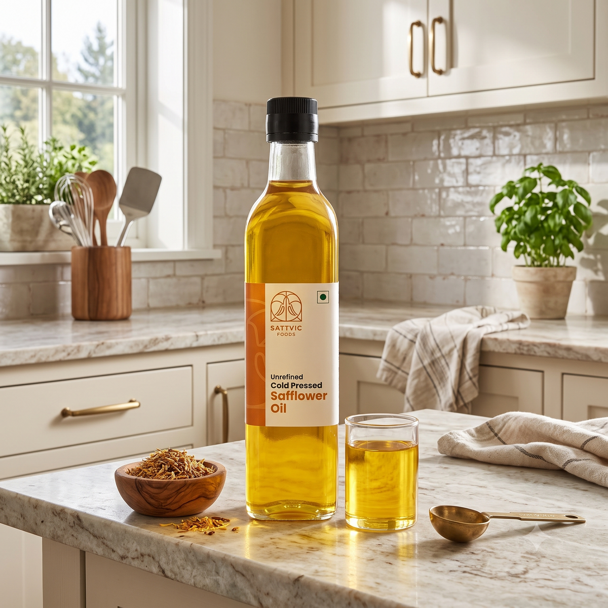 Safflower Oil | Cold-Pressed, Unrefined, NON-GMO
