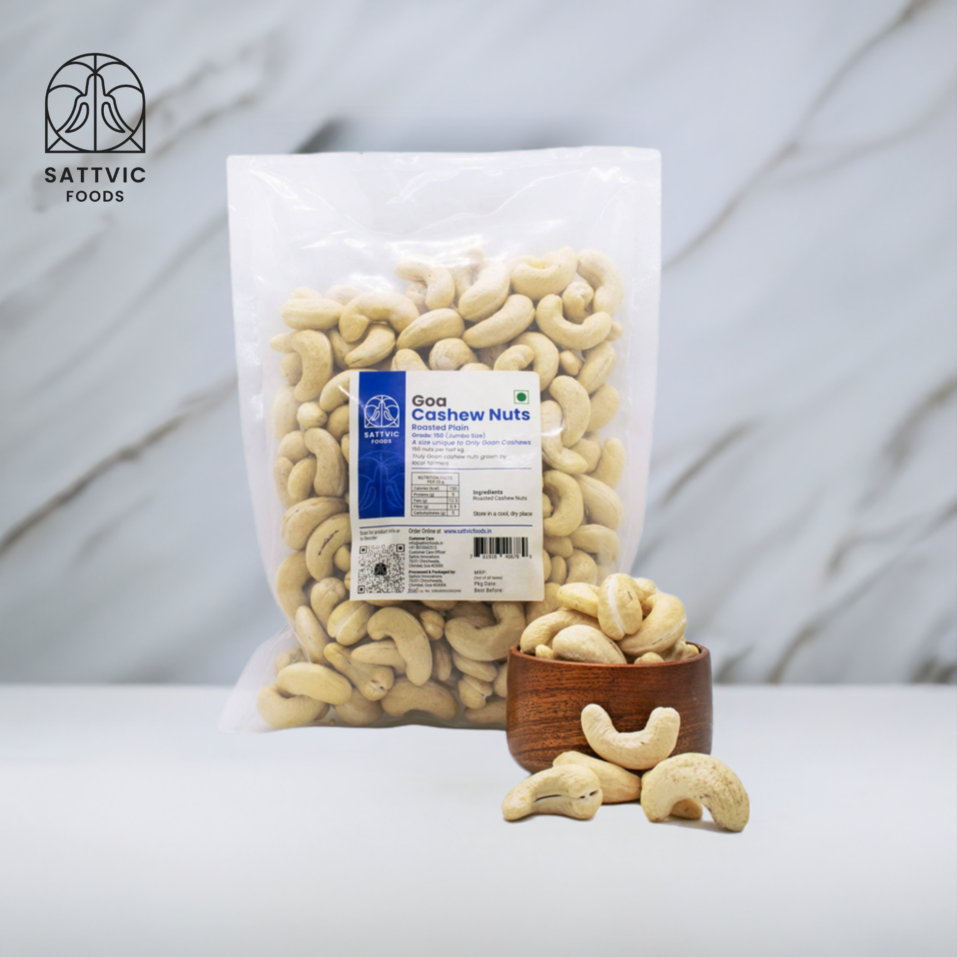 Goan Emperor Cashew Nuts (Roasted Plain)