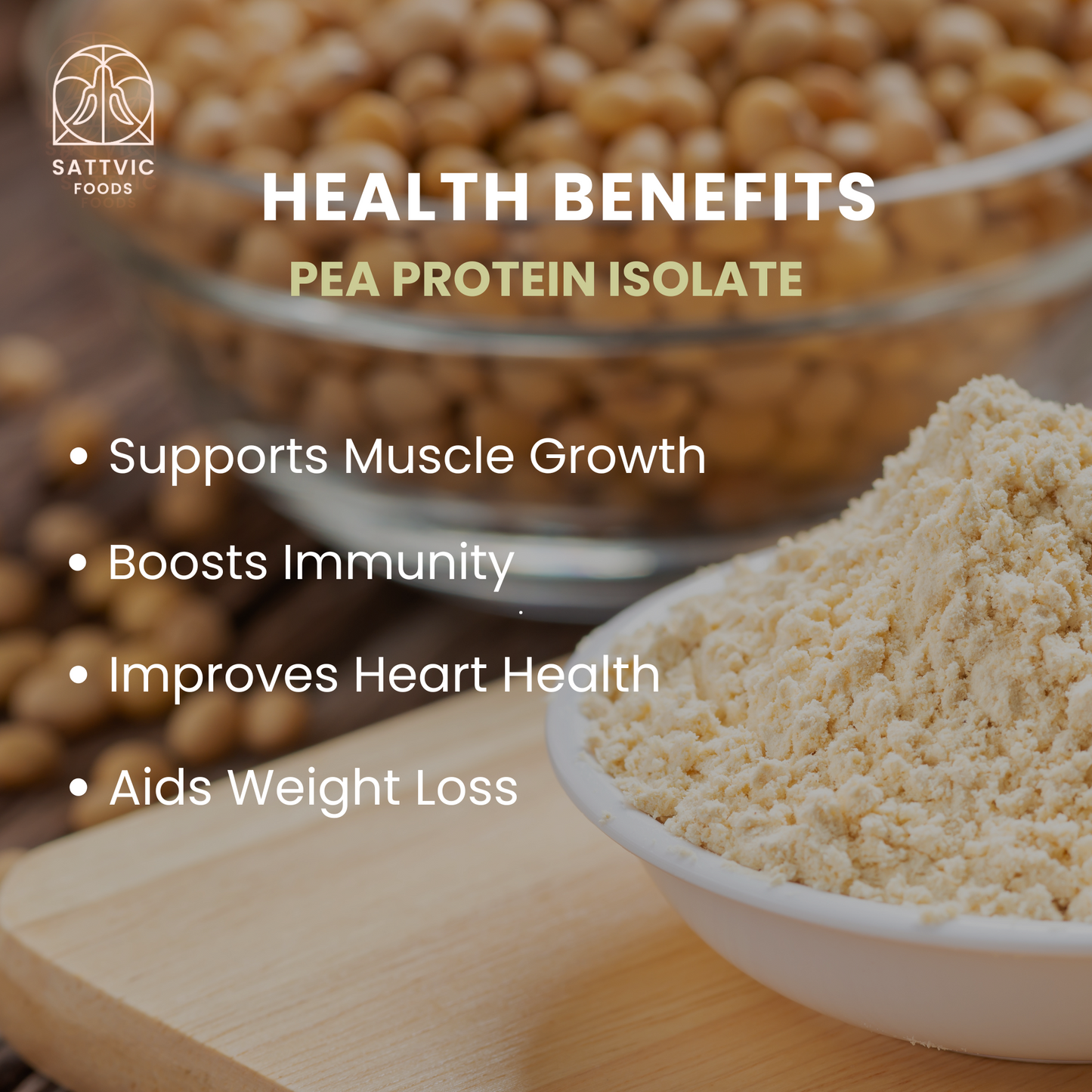 Pea Protein Isolate | Organic, Vegan & Lactose-Free