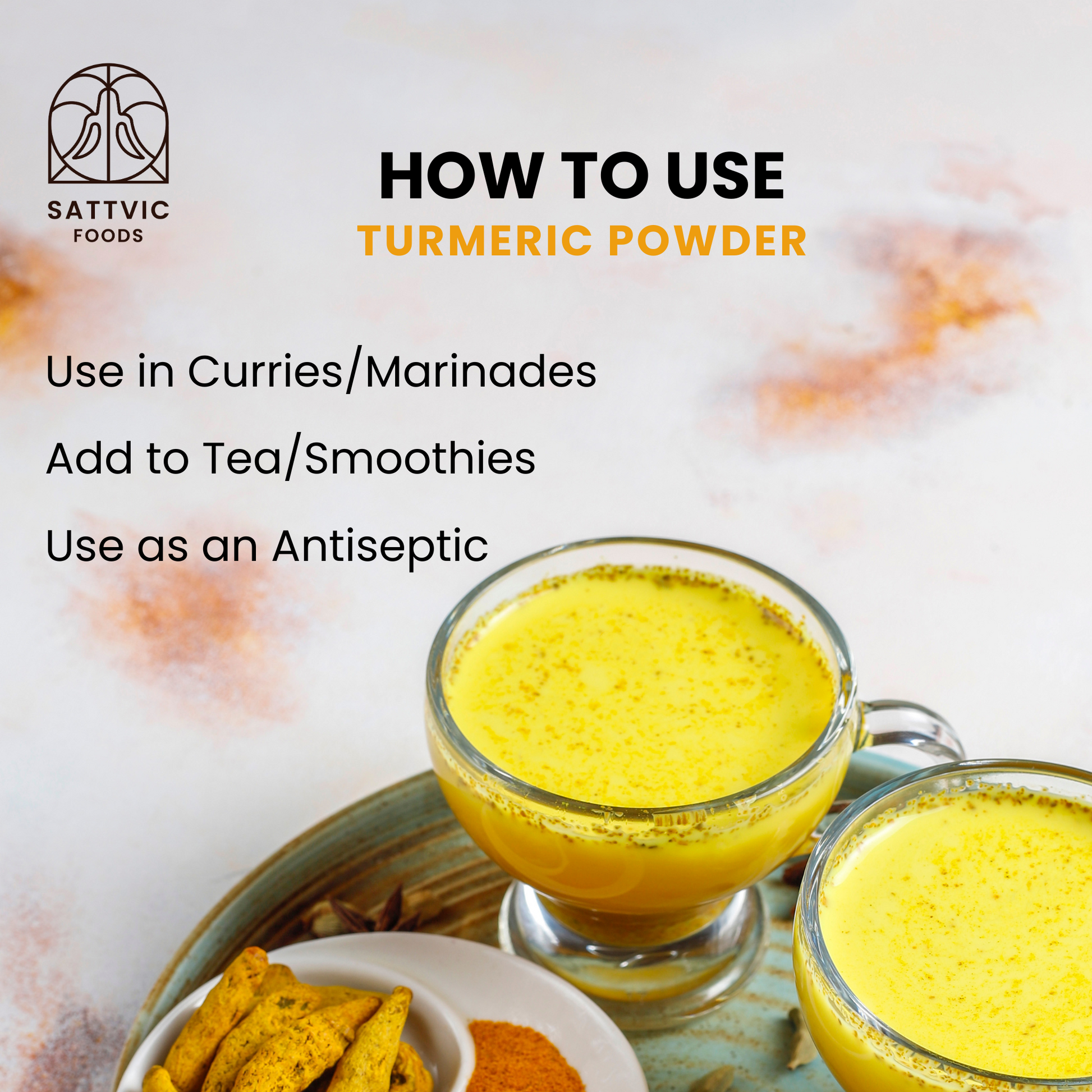 Raw organic turmeric powder