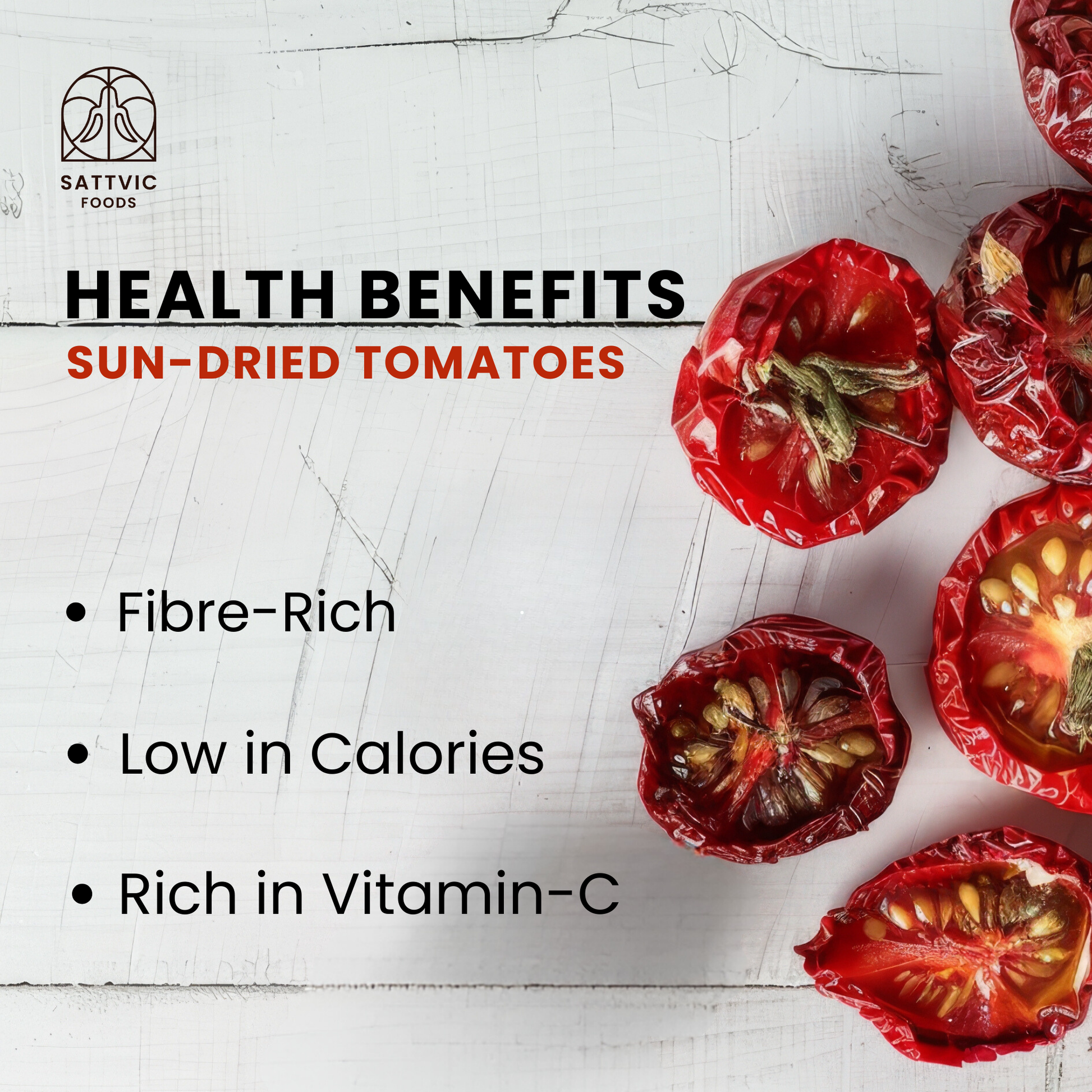 Sun-Dried Tomatoes, Indian Origin, 1% Olive Oil