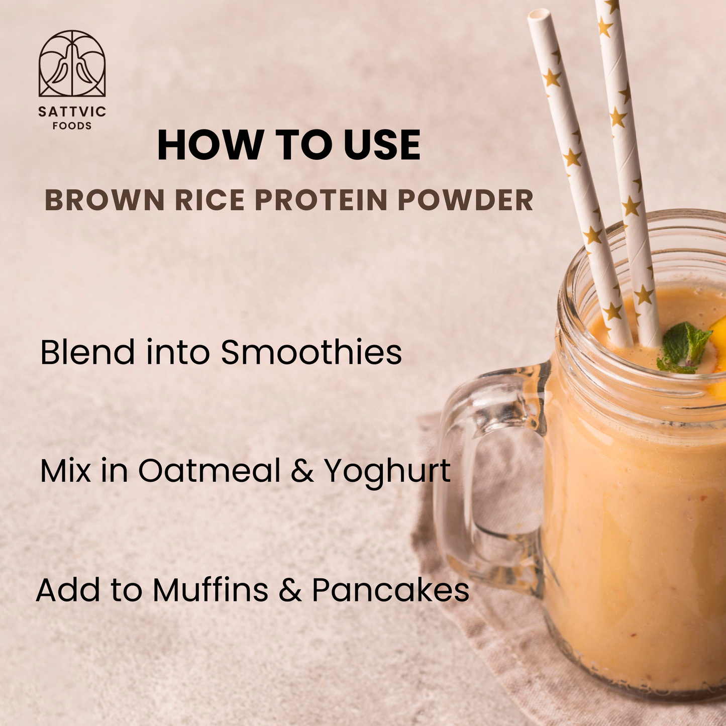 Brown Rice Protein Powder | Organic, Vegan & Unflavoured