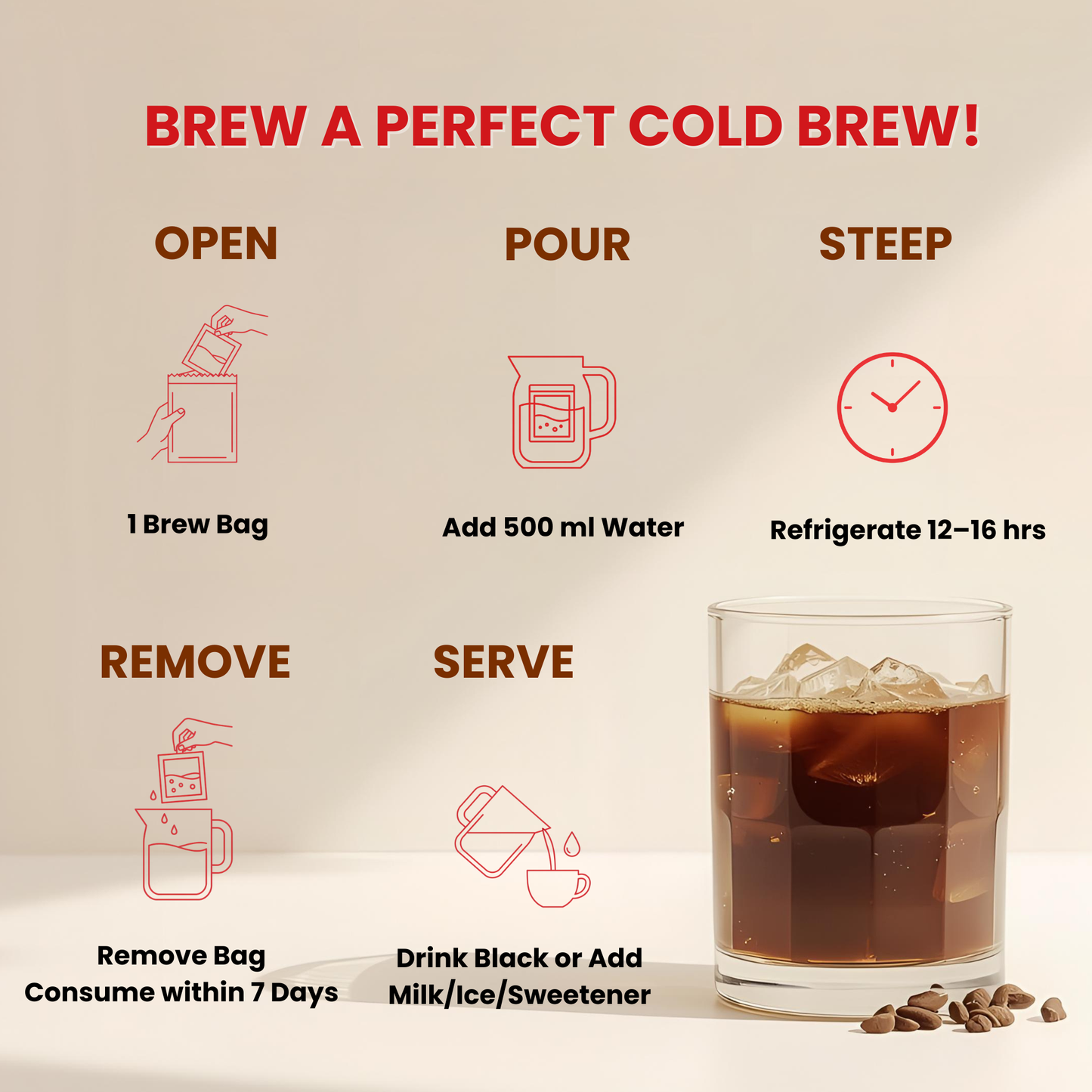Cold Brew Coffee | High Caffeine and Low Acidity