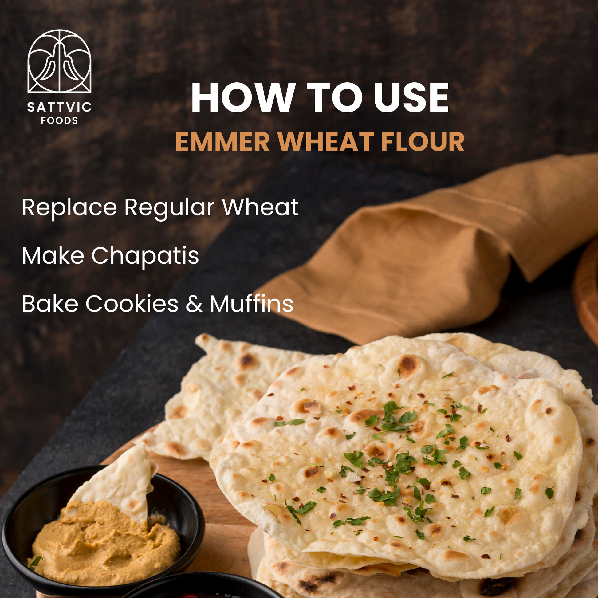 How to use khapli wheat flour
