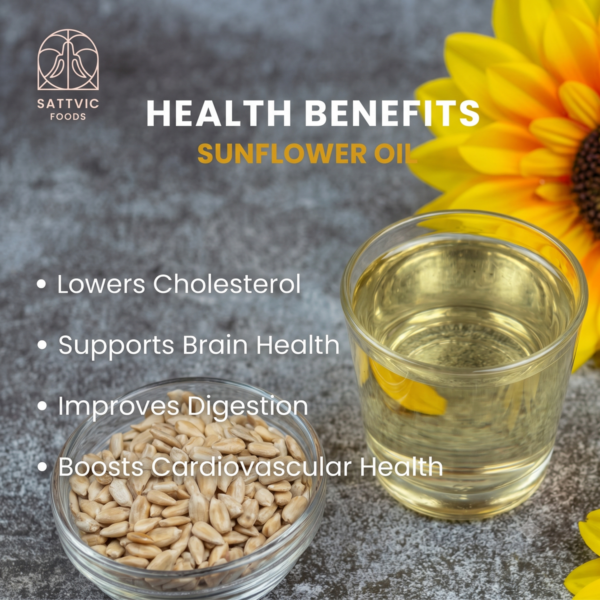 Sunflower Oil | Wood-Pressed, Unrefined, NON-GMO