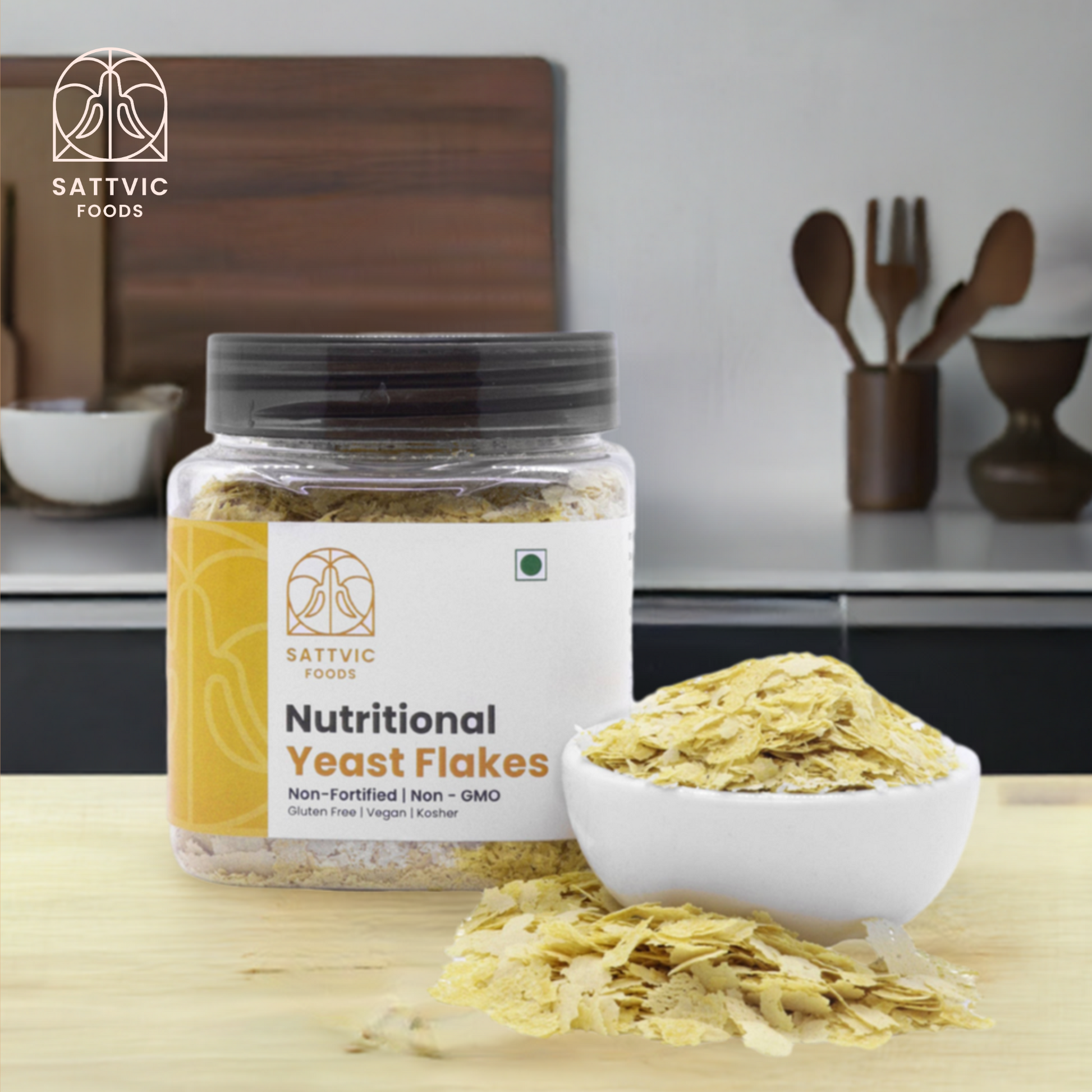 Nutritional Yeast Flakes - Non Fortified, Non GMO, Vegan, Gluten-Free