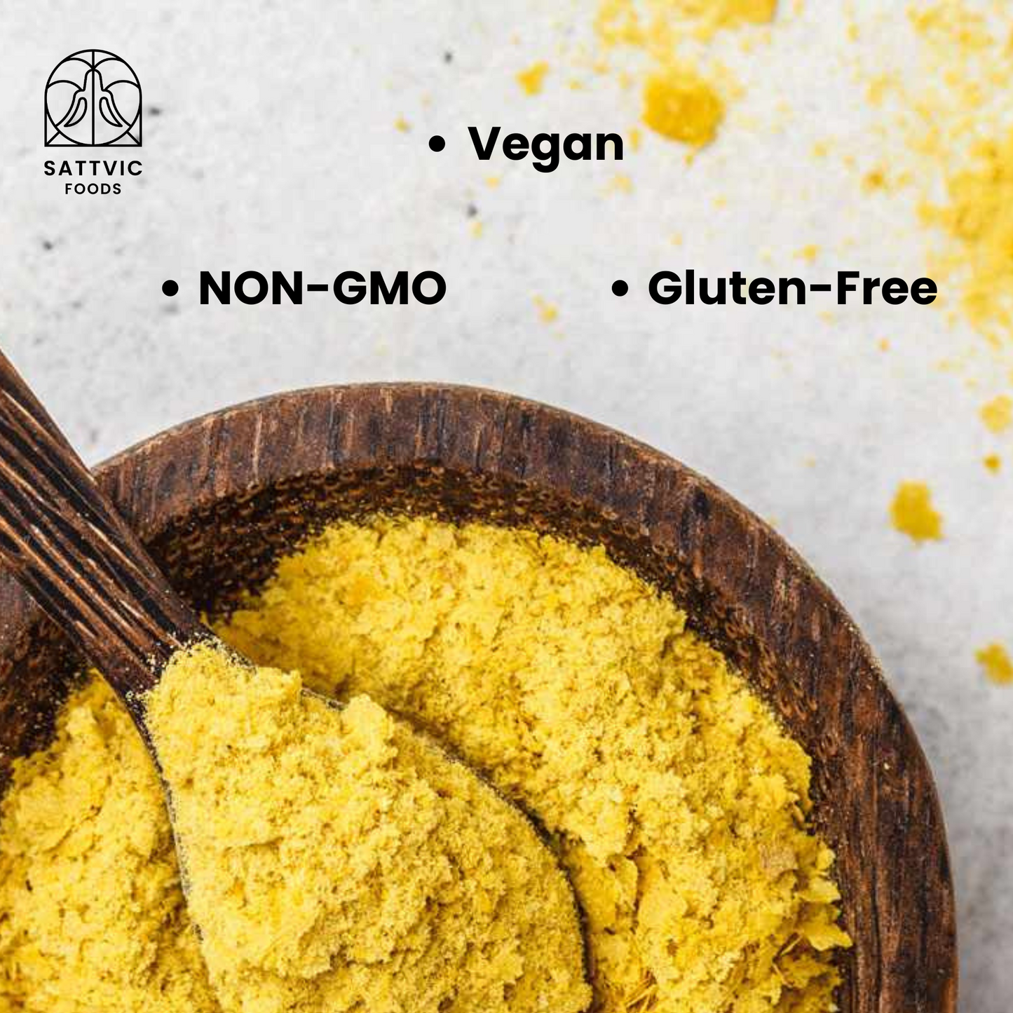 Nutritional Yeast Flakes - Non Fortified, Non GMO, Vegan, Gluten-Free
