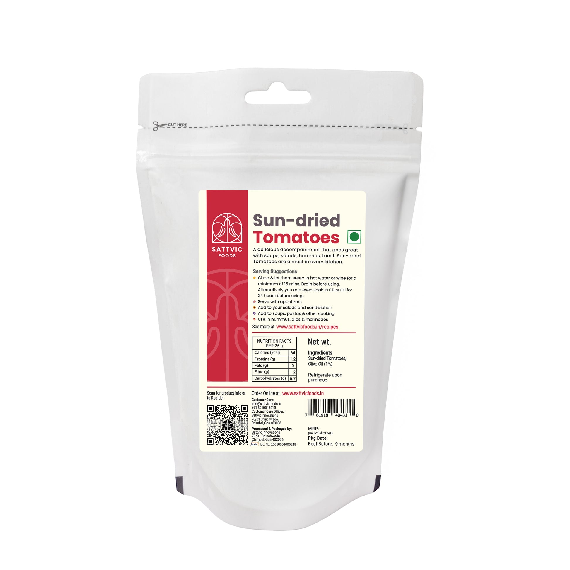 Sun-Dried Tomatoes | Indian Origin | 1% Olive Oil