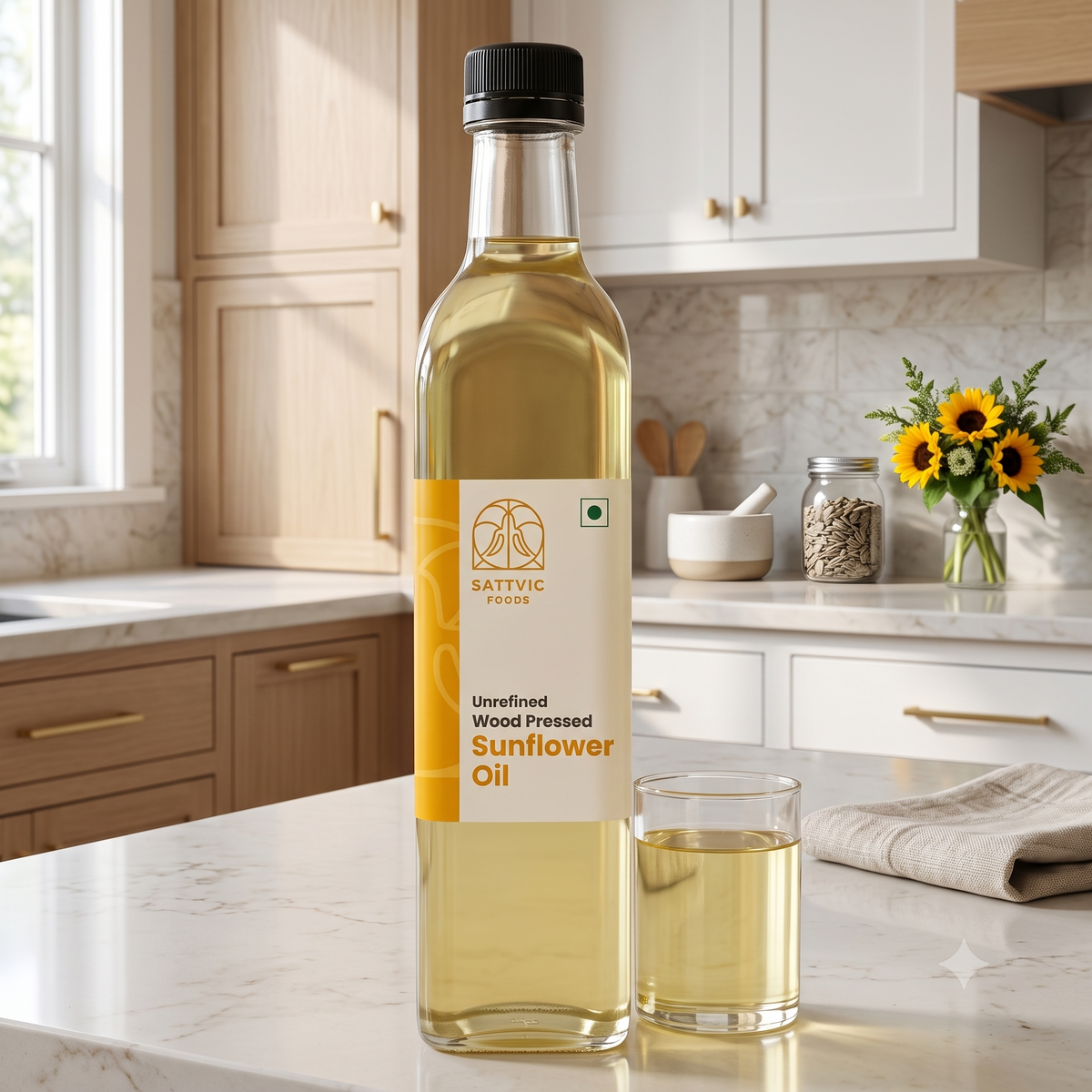 Sunflower Oil | Wood-Pressed, Unrefined, NON-GMO