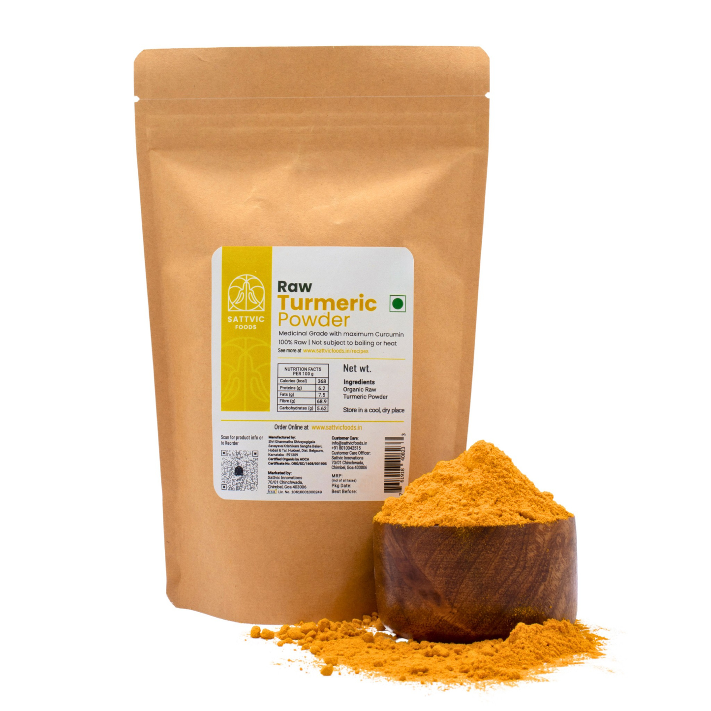 Organic Turmeric Powder – 100% Pure, Medicinal Grade