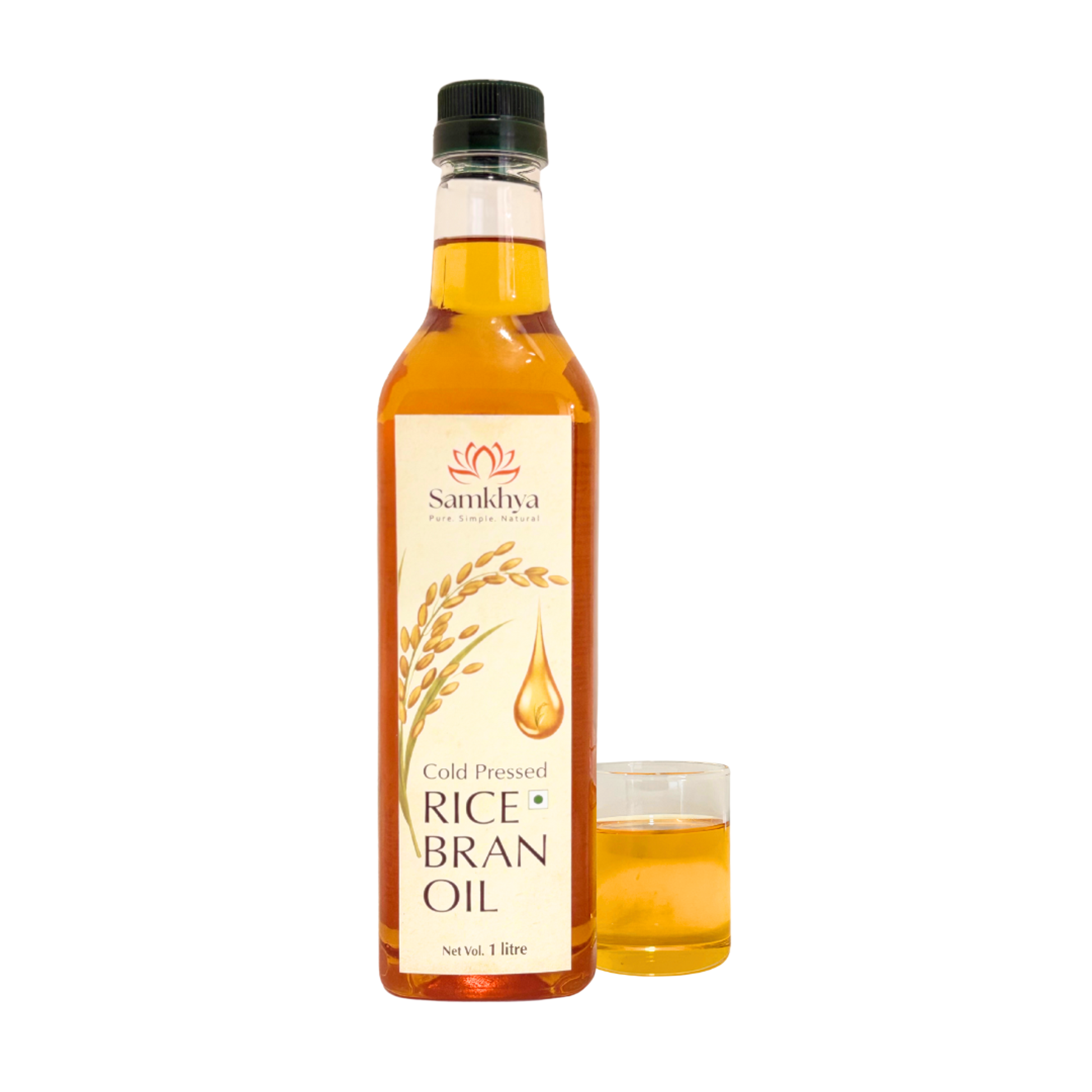 Presd Rice Samkhya Rice Bran Oil | Cold-Pressed & Nutrient-Rich – Sattvic Foods