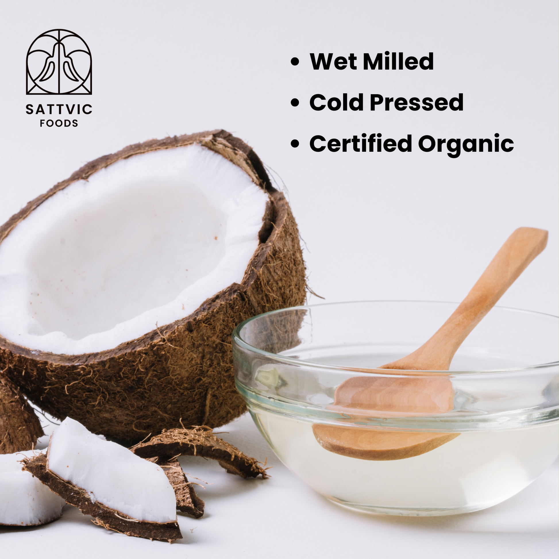 Organic Wet-Milled Cold Pressed Coconut Oil