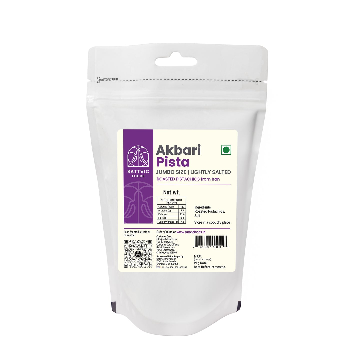 Akbari Pistas | Roasted and Salted | Jumbo size