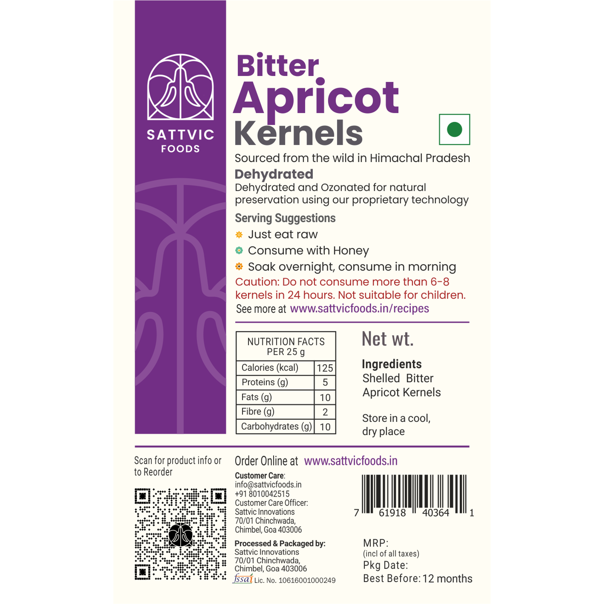 Wild/Bitter Apricot Kernels | Immunity Boosting