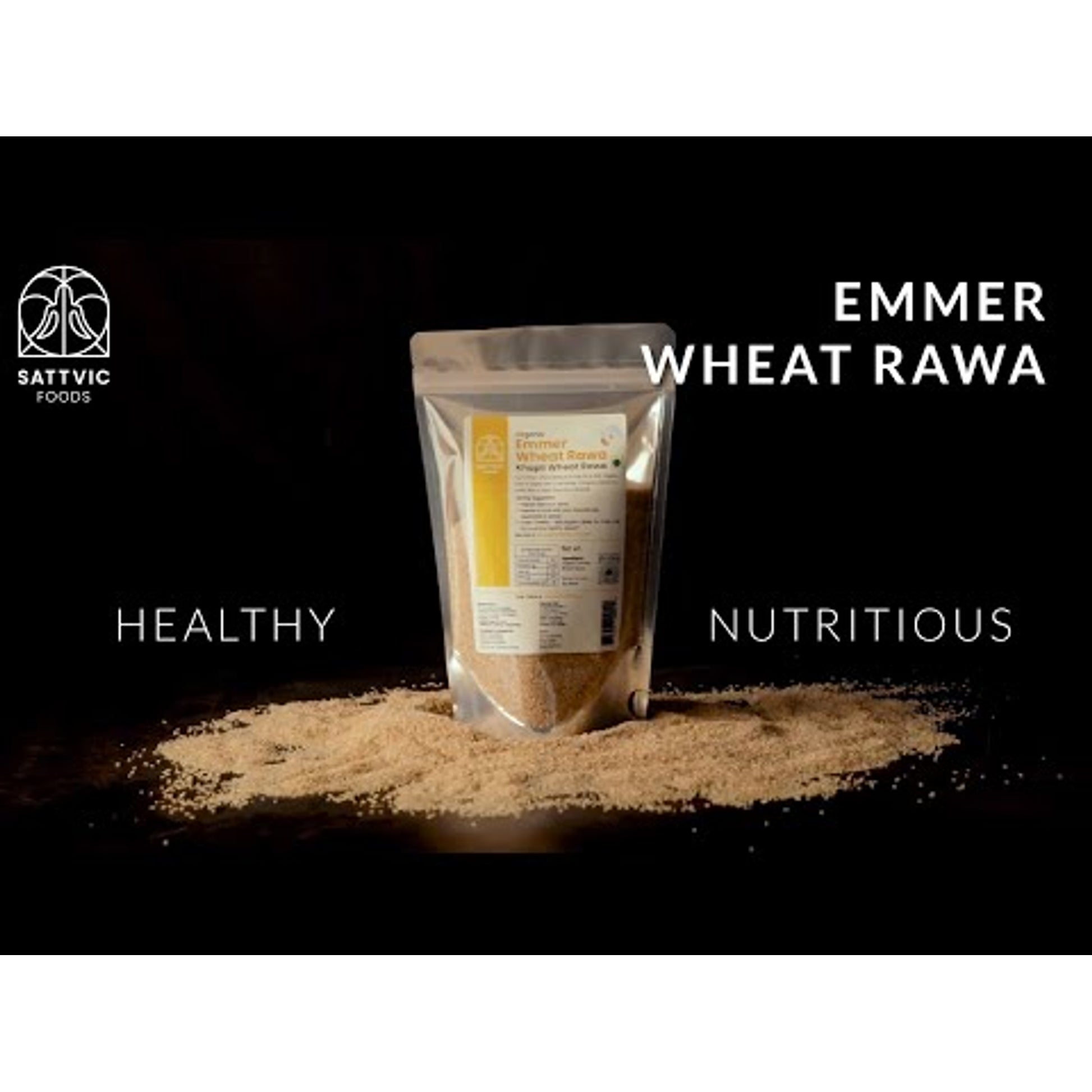 Sattvic Foods khapli wheat rava