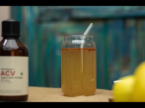Apple cider vinegar drink with Kashmiri Wildflower Honey