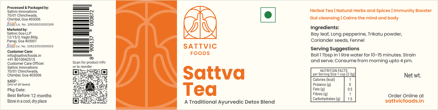 Sattva Tea |  Ayurvedic, Herbal, Detox Blend