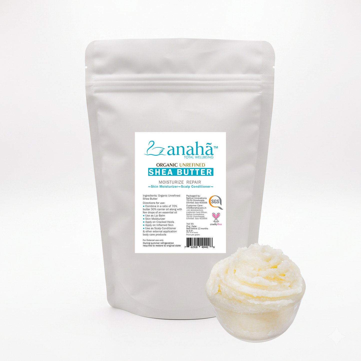 Organic Unrefined Raw Shea Butter