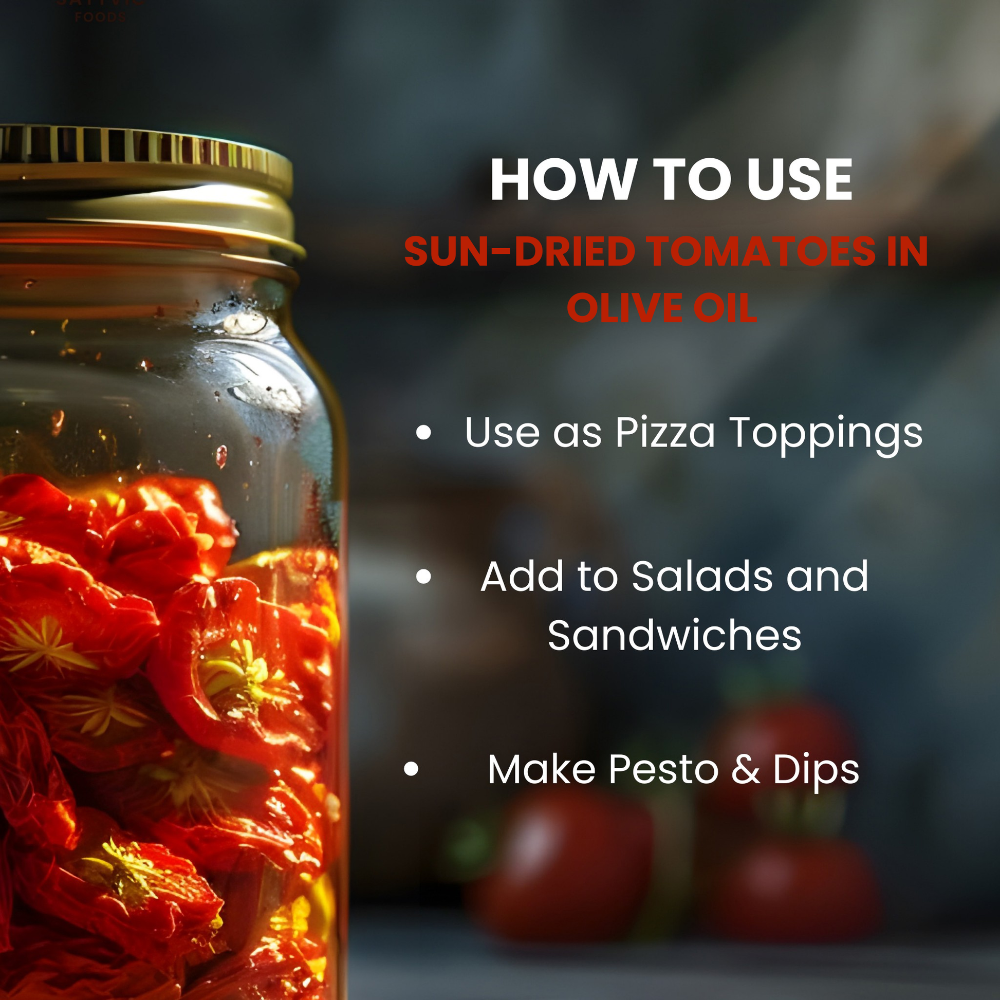 Sun-Dried Tomatoes in Olive Oil | Ready to Eat