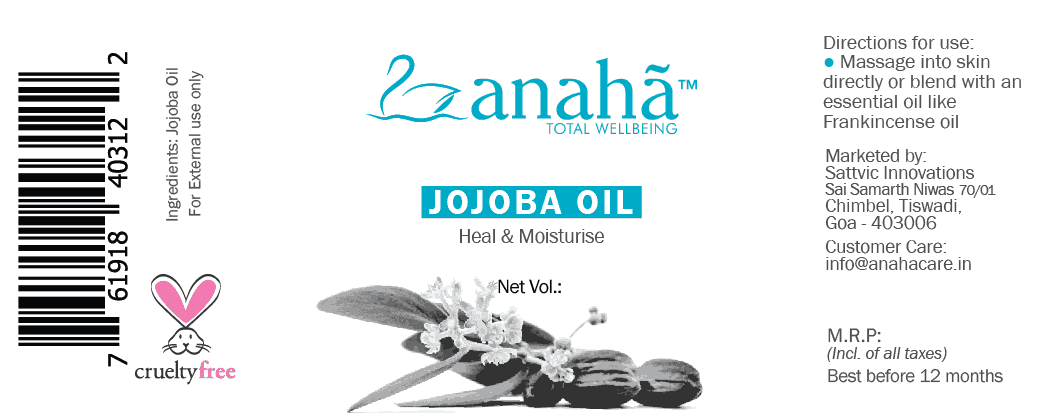 Jojoba Oil (Heal & Moisturise) Anaha