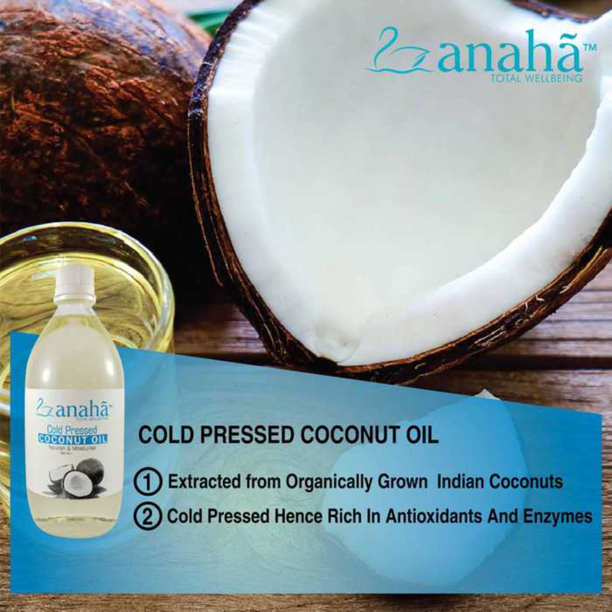 Coconut Oil (Cold Pressed) Sattvic Foods