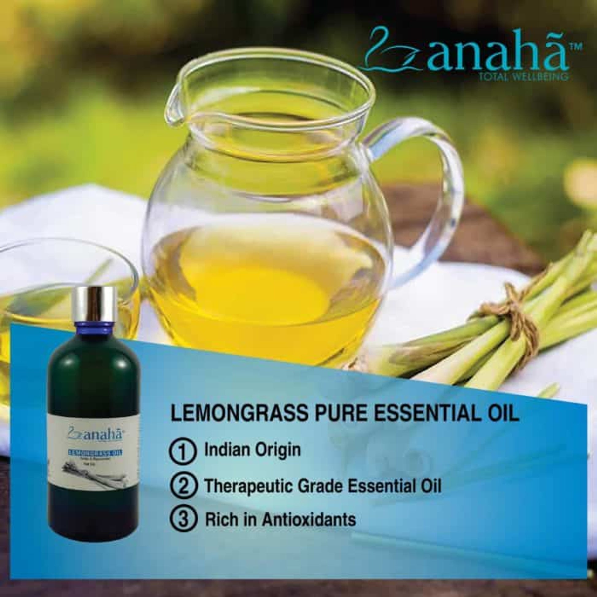 Lemongrass Pure Essential Oil Anaha