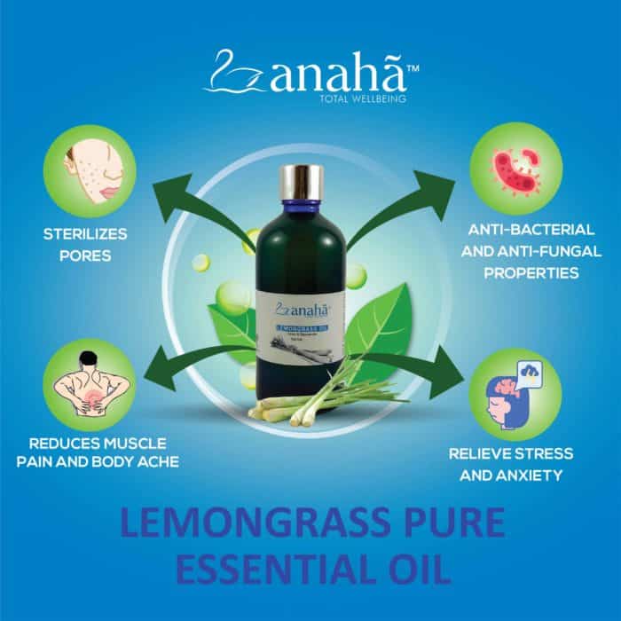 Lemongrass Pure Essential Oil Anaha