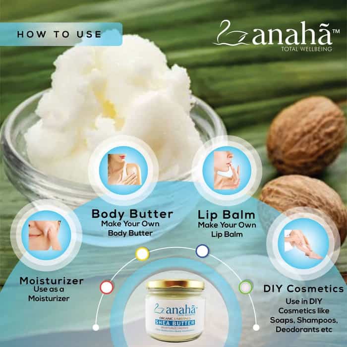 Organic Unrefined Raw Shea Butter Anaha