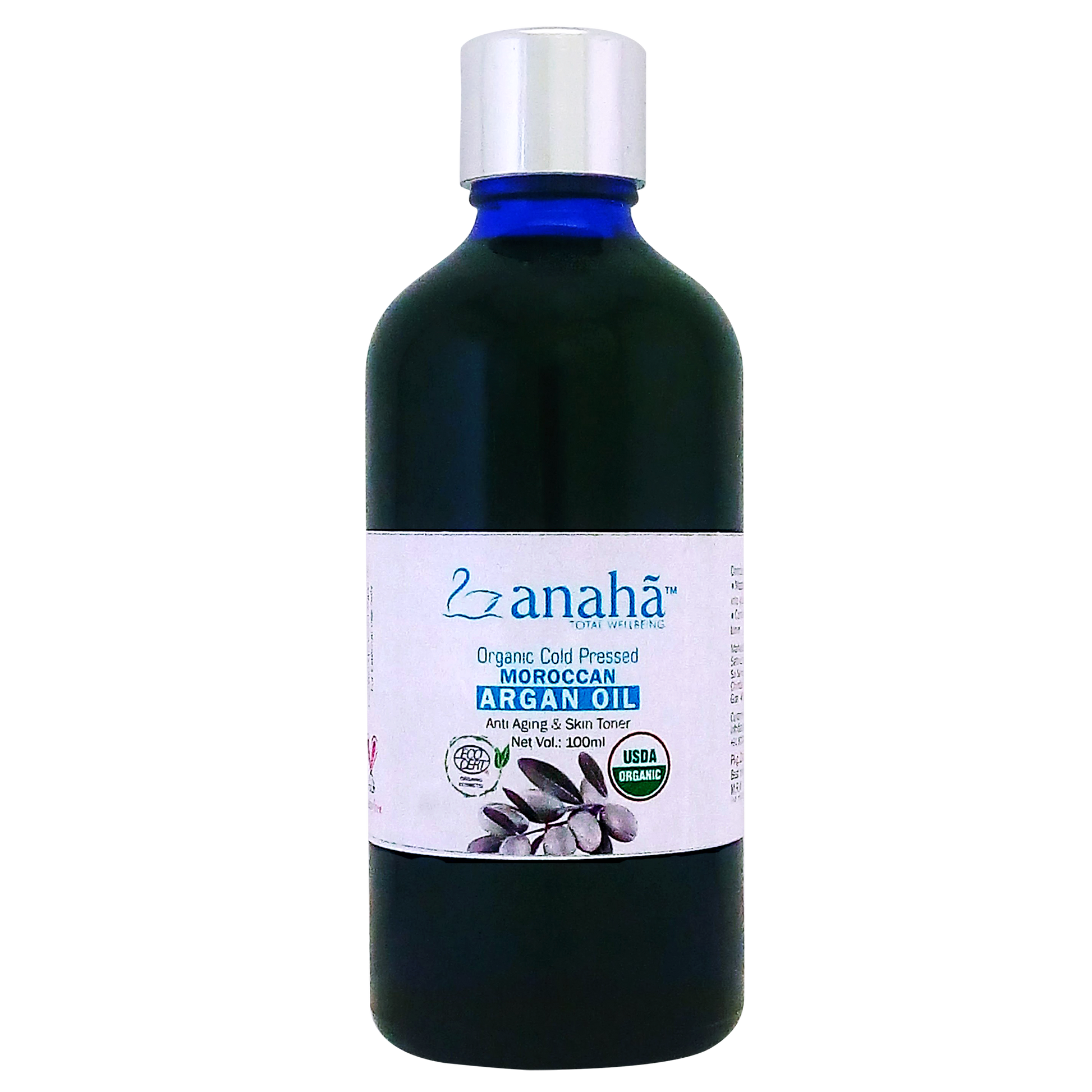 Argan Oil - Cold Pressed Organic Moroccan (Anti Aging & Skin toner) Anaha